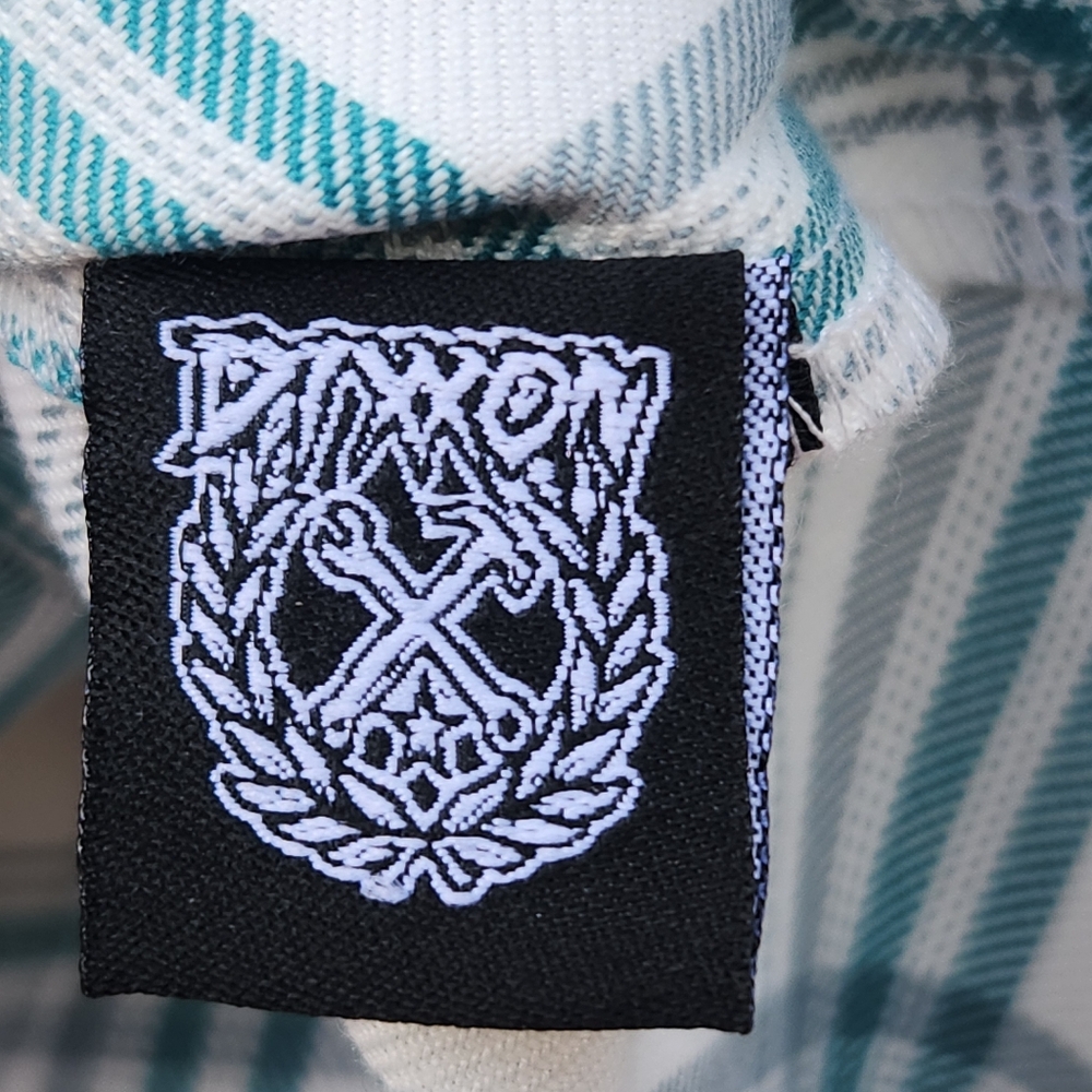 DIXXON Flannel Women's Whistler Blouse Small Plaid White Green Western Top - Picture 6 of 13
